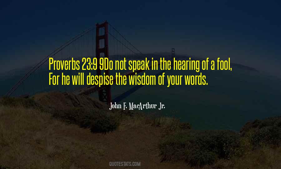 Quotes About Proverbs #1552616