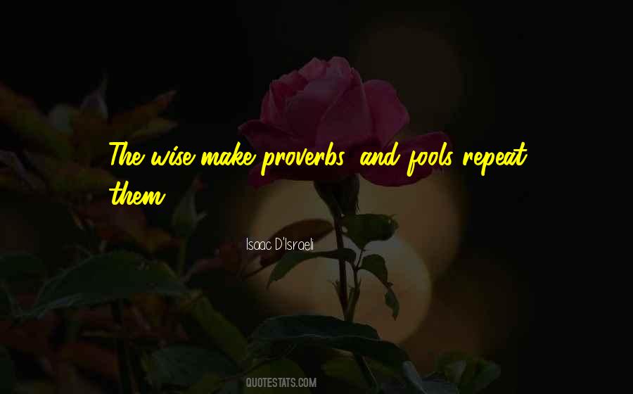 Quotes About Proverbs #1558548