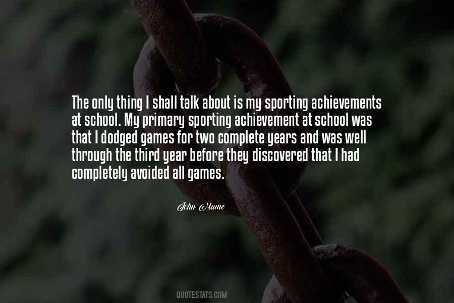 Quotes About Sporting Achievement #61572