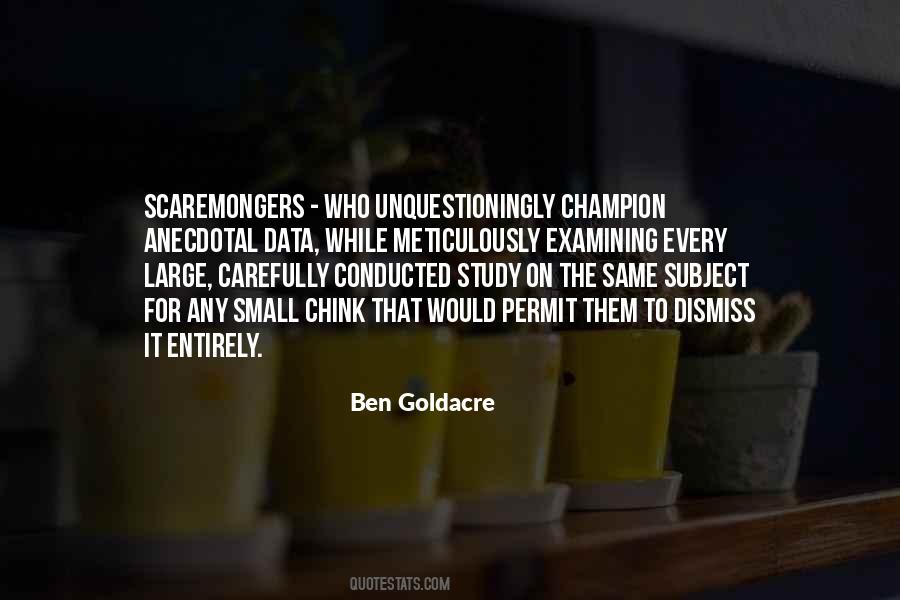 Ben Goldacre Quotes #1330353