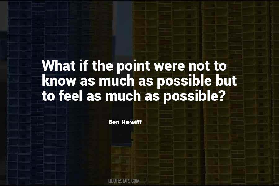 Ben Hewitt Quotes #1659193