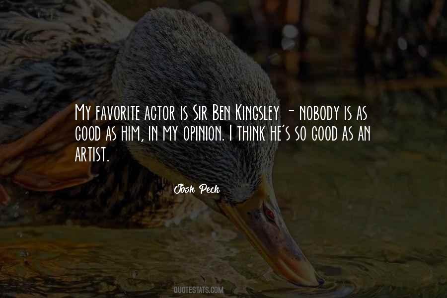 Ben Kingsley Quotes #610989