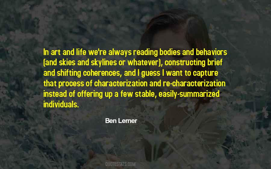 Ben Lerner Quotes #696767