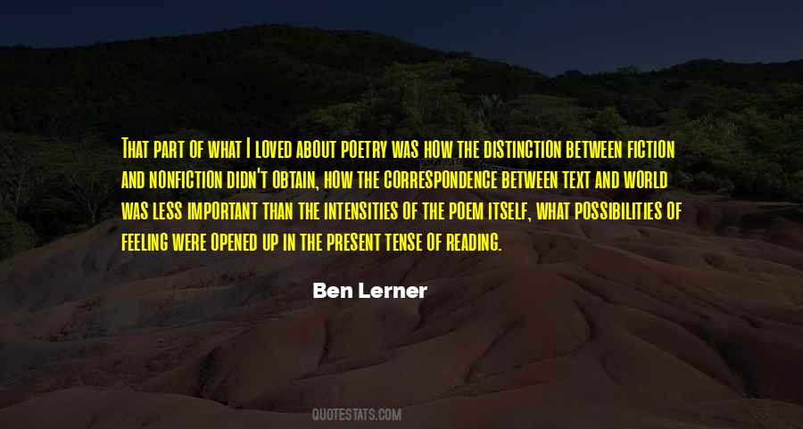 Ben Lerner Quotes #708507