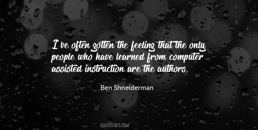 Ben Shneiderman Quotes #137553