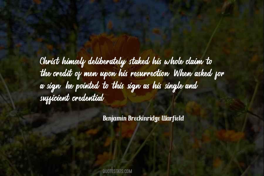 Benjamin Breckinridge Warfield Quotes #1355775