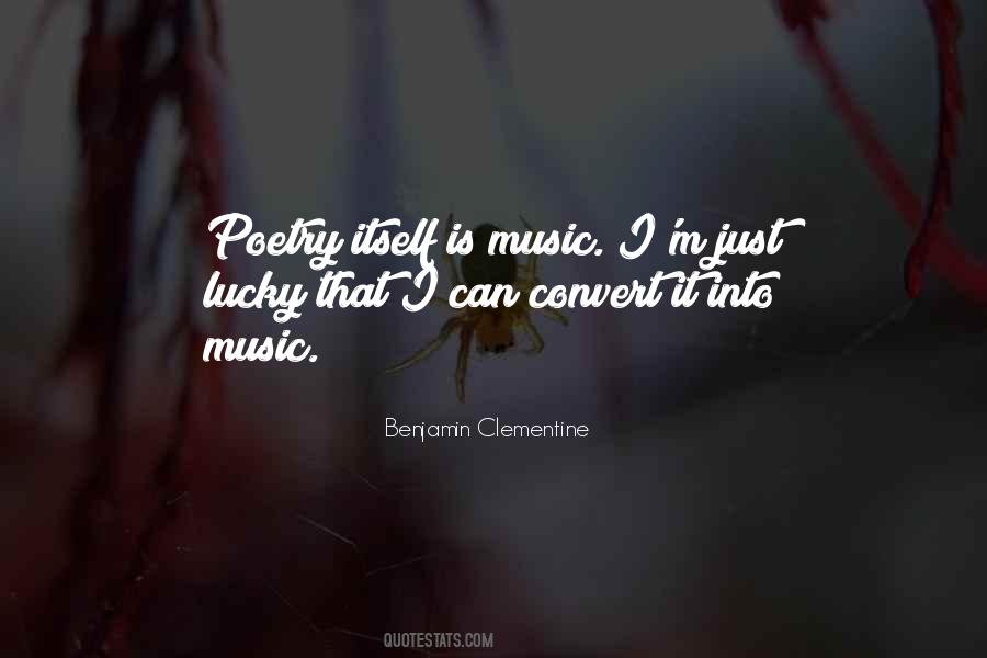 Benjamin Clementine Quotes #384419