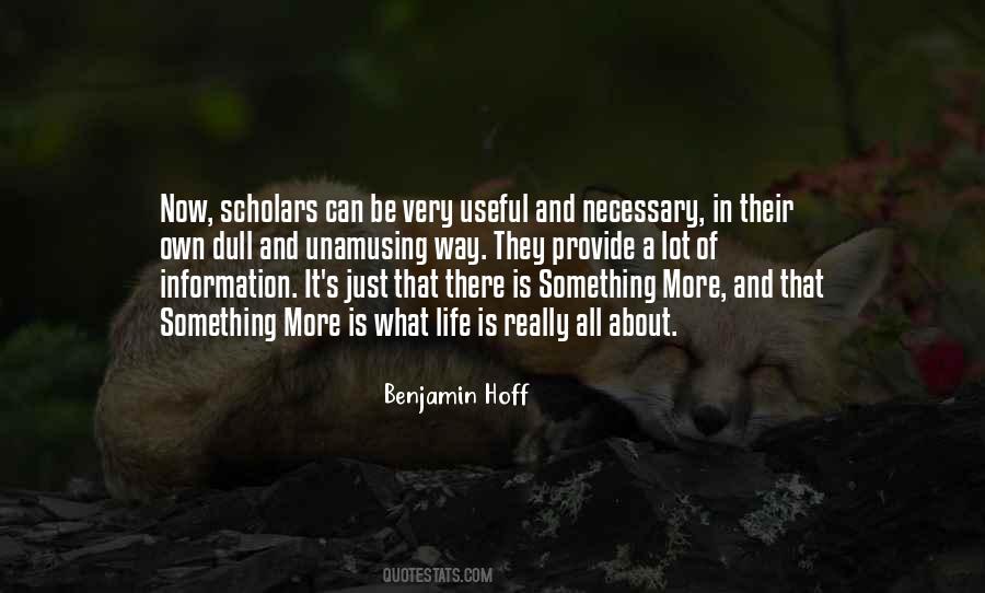 Benjamin Hoff Quotes #1082057
