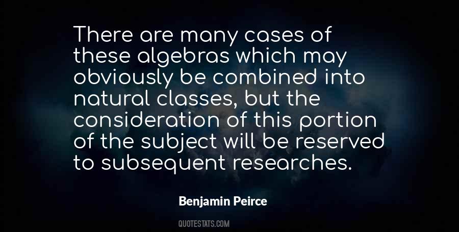 Benjamin Peirce Quotes #980991