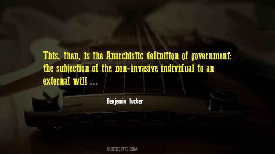 Benjamin Tucker Quotes #700091