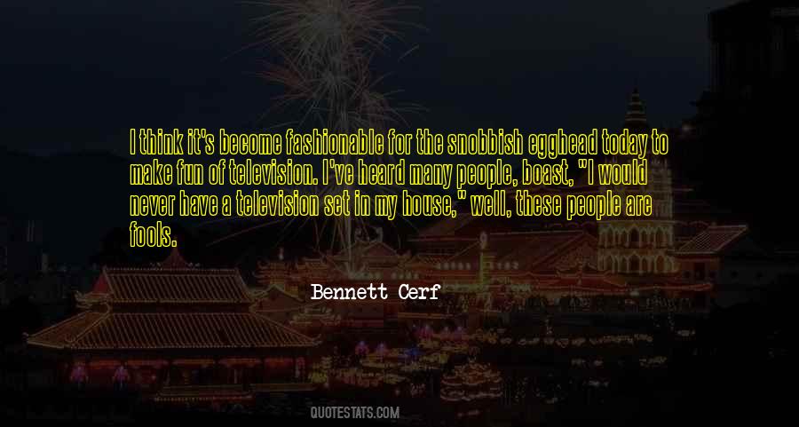 Bennett Cerf Quotes #1454119