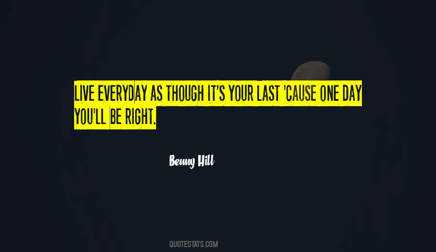 Benny Hill Quotes #453107