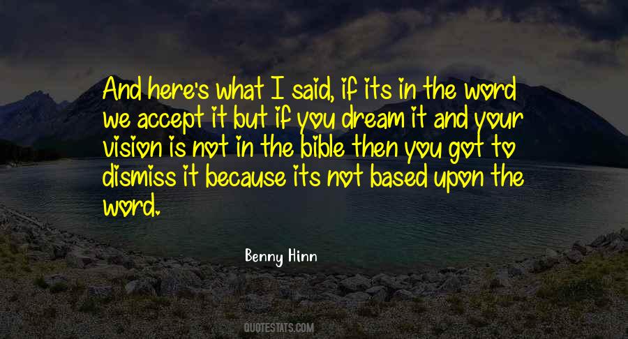 Benny Hinn Quotes #136356