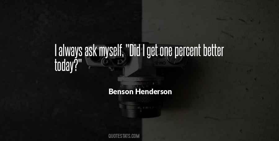 Benson Henderson Quotes #427138
