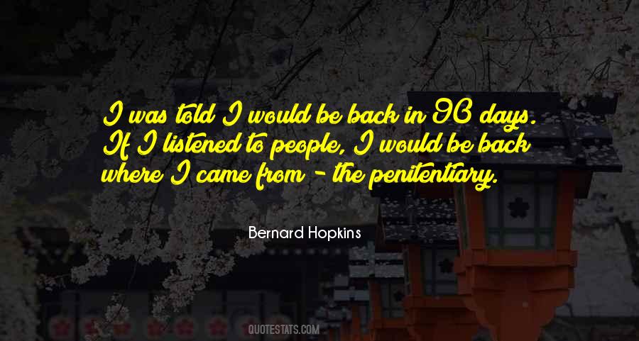 Bernard Hopkins Quotes #70530