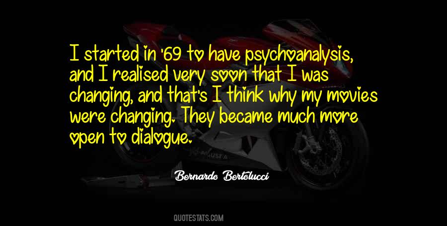 Bernardo Bertolucci Quotes #1066872