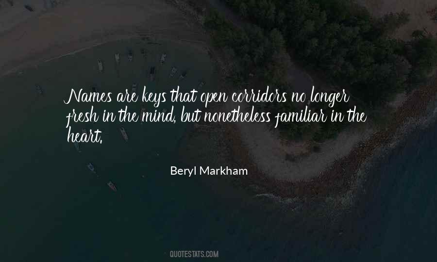 Beryl Markham Quotes #1629915