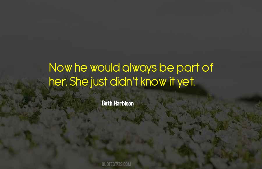 Beth Harbison Quotes #1032699