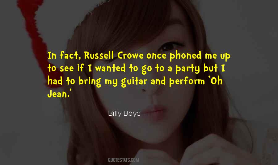 Billy Boyd Quotes #91689