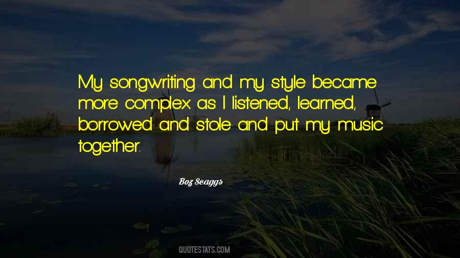 Boz Scaggs Quotes #267179