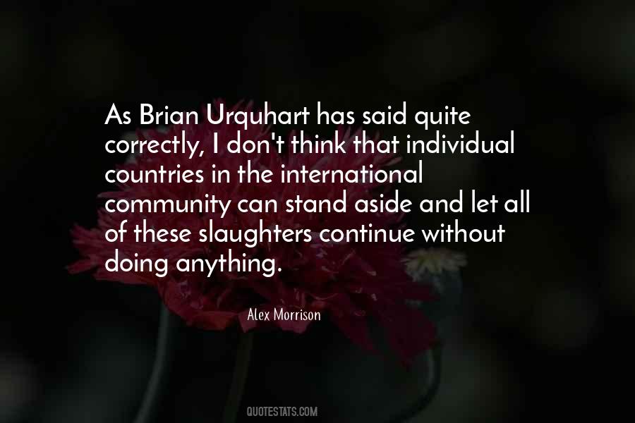 Brian Urquhart Quotes #1471995