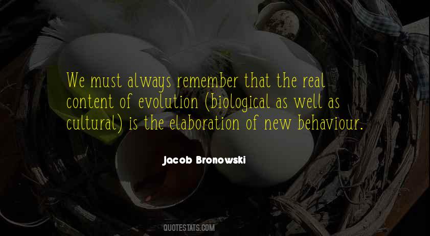 Bronowski Quotes #941904