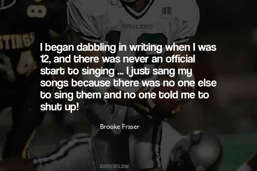 Brooke Fraser Quotes #721185