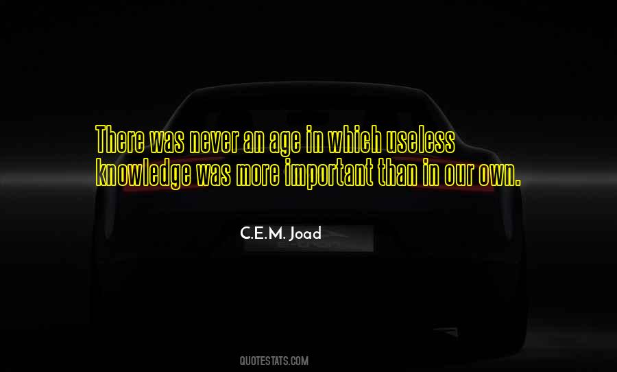 C.e.m. Joad Quotes #1639513