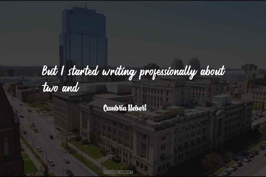 Cambria Hebert Quotes #451023