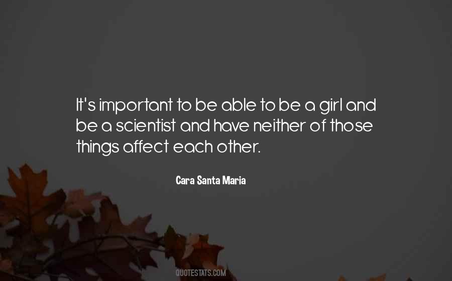 Cara Santa Maria Quotes #913711