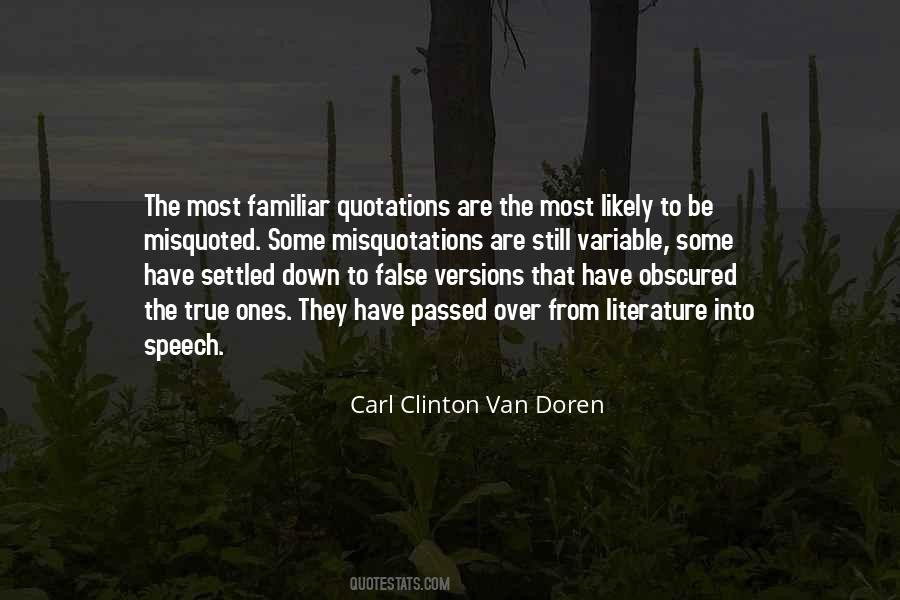 Carl Van Doren Quotes #1393385