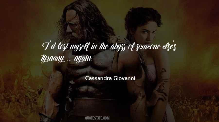 Cassandra Giovanni Quotes #880977
