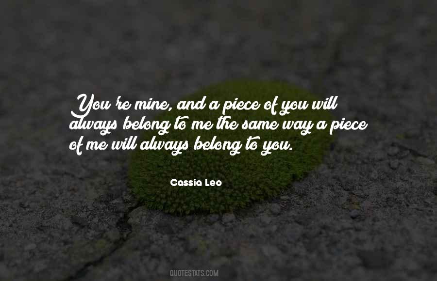 Cassia Leo Quotes #1077344