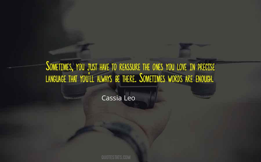 Cassia Leo Quotes #1391325