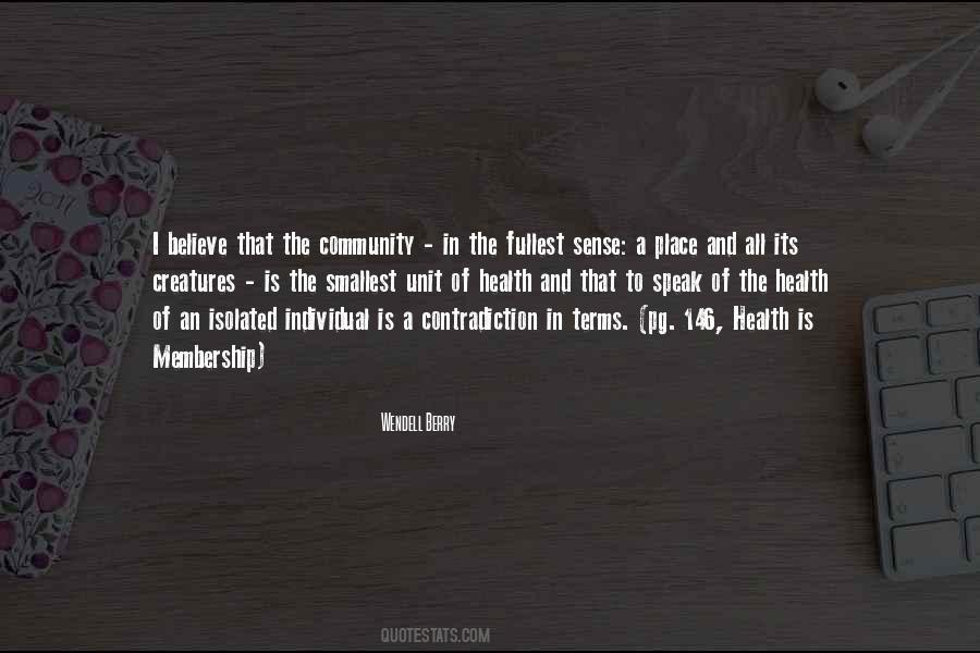 Quotes About Community Health #1383418