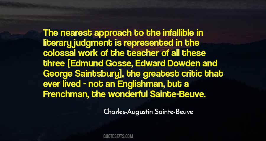 Charles Augustin Sainte Beuve Quotes #1182344