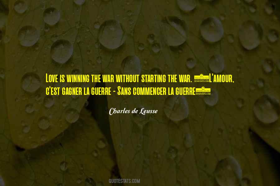 Charles De Leusse Quotes #671562