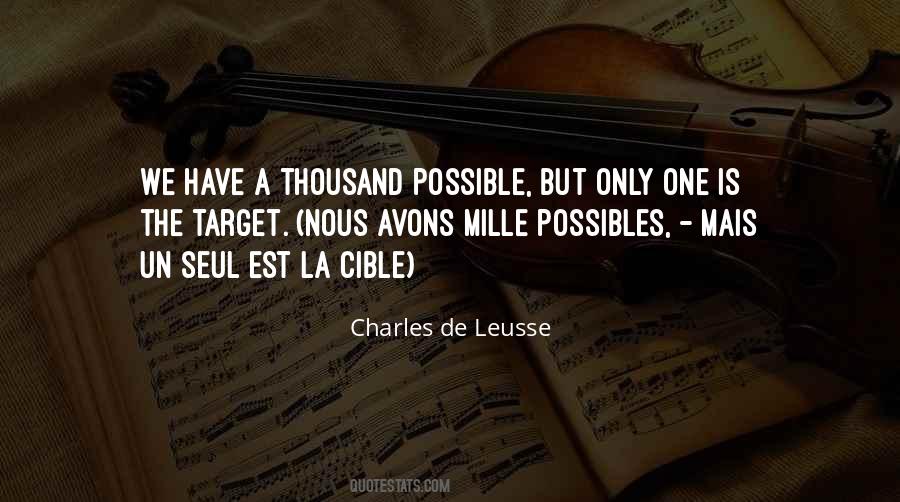 Charles De Leusse Quotes #832885