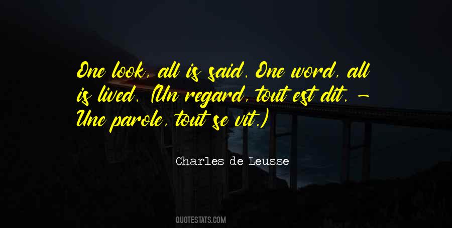 Charles De Leusse Quotes #946630