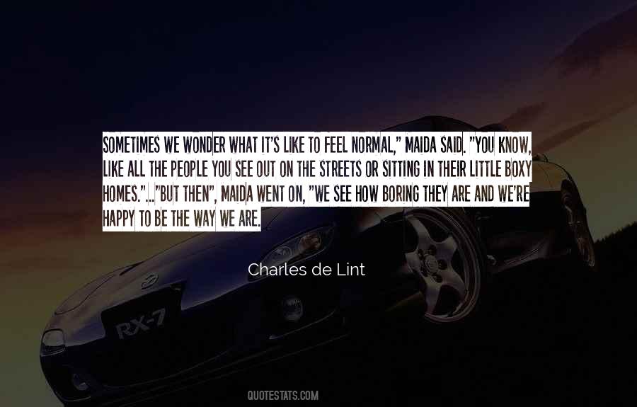 Charles De Lint Quotes #21670