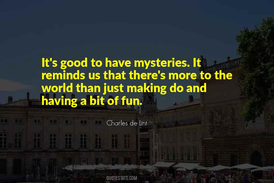 Charles De Lint Quotes #539119