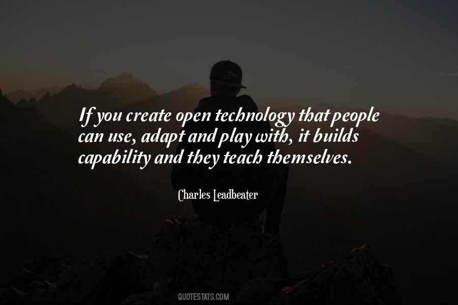 Charles Leadbeater Quotes #1037011