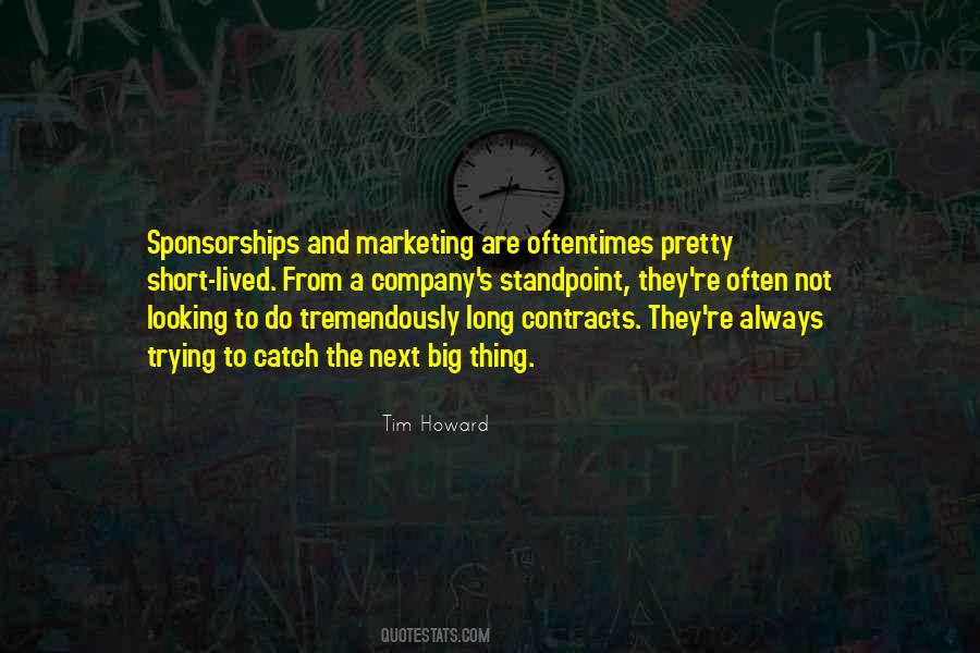 Quotes About Sponsorships #272185