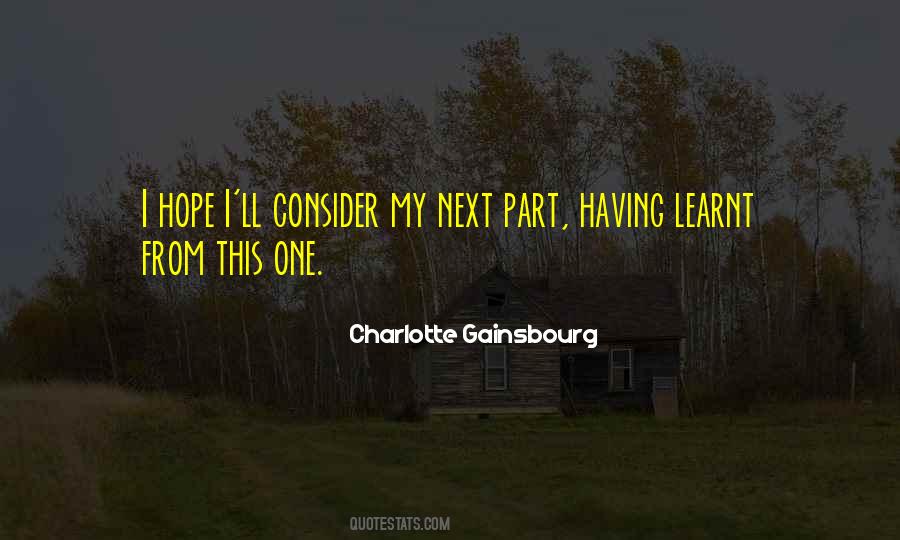 Charlotte Gainsbourg Quotes #217618