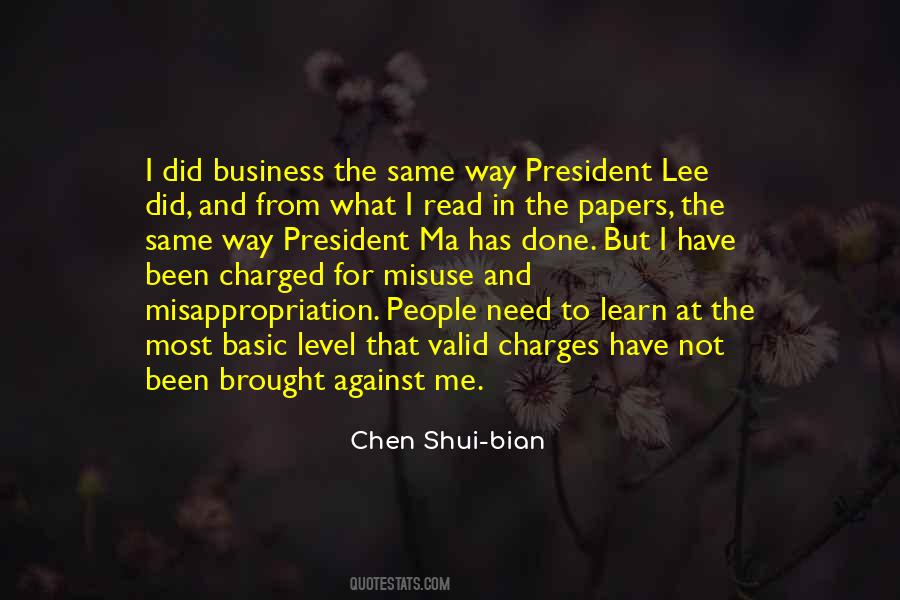 Chen Shui Bian Quotes #216381