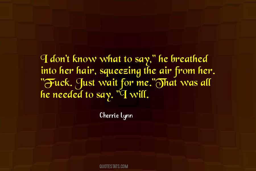 Cherrie Lynn Quotes #201428