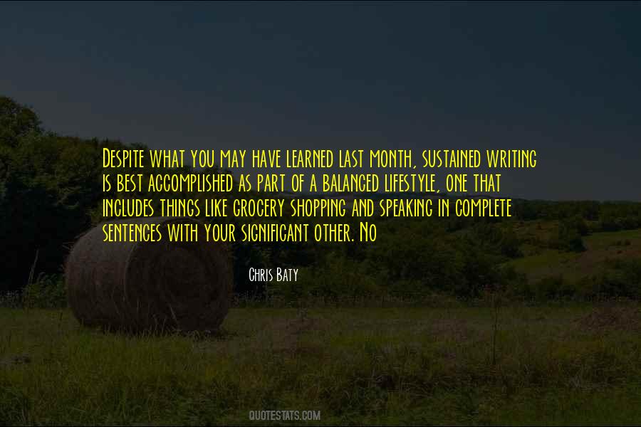 Chris Baty Quotes #973330