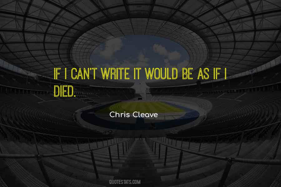 Chris Cleave Quotes #772700