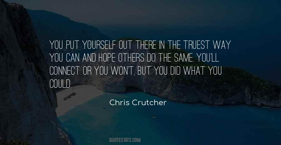 Chris Crutcher Quotes #220549