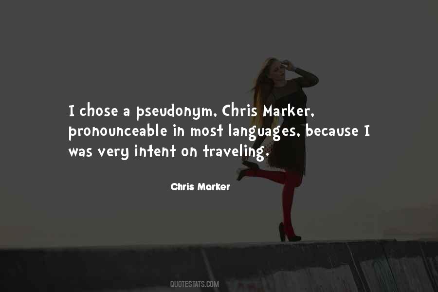 Chris Marker Quotes #1039108